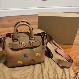 Burberry Baby Belt bag Tan with Multicolor Accents